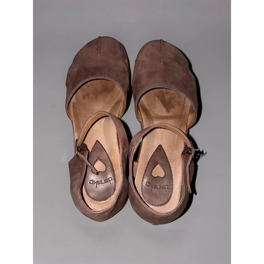 Dansko Morocco Brown Leather Mary Jane Sandals EU 38 US 7.5-8 Comfort Boho - Picture 4 of 4